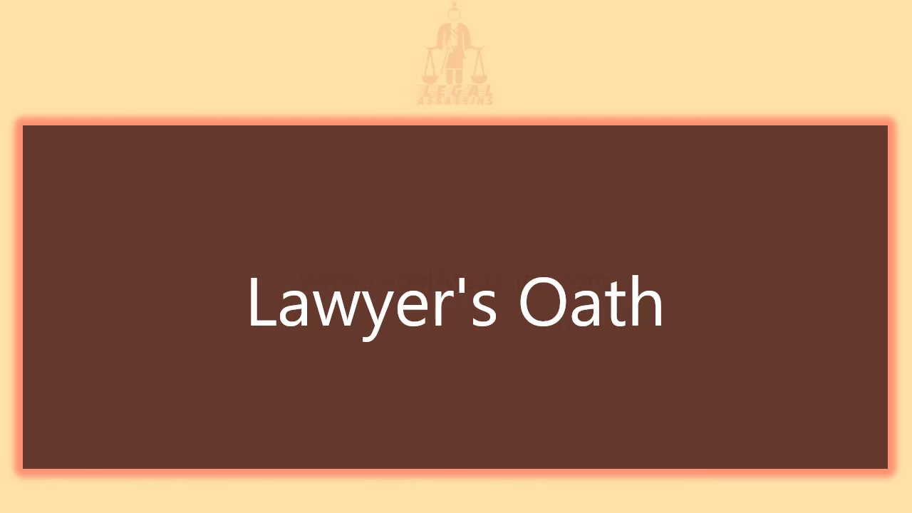 Lawyer's Oath